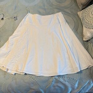 Carole Little Cream A-Line Skirt